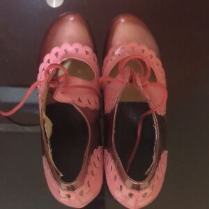 Lottie Deno Heels with Frilled Edges